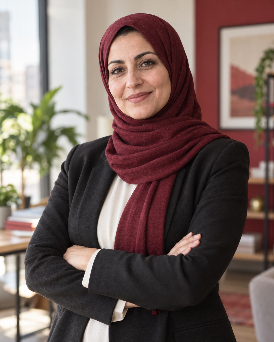 Portrait d’une femme mentor arabe
